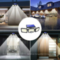 Hot Sale Waterproof Outdoor Motion Sensor Lamp Garden Wall Street Light Three Head Lights